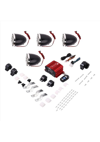 3 Inç Motosiklet Su Geçirmez Bluetooth Hoparlörler 4 Kanal Amplifikatör Mp3 Müzik Ses Ses Stereo Amp (Yurt Dışından) fiyatları