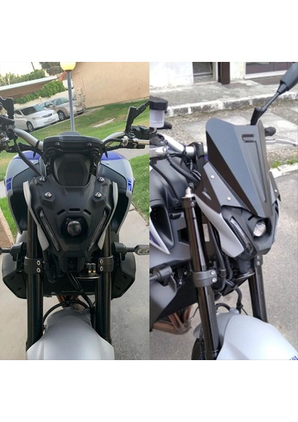 Motosiklet Ön Cam Ön Cam Deflektörü Yamaha FZ09 Fz-09 MT09 Mt-09 2021 2022 Için Rüzgar Kalkanı Kapağı (Yurt Dışından) fiyatları