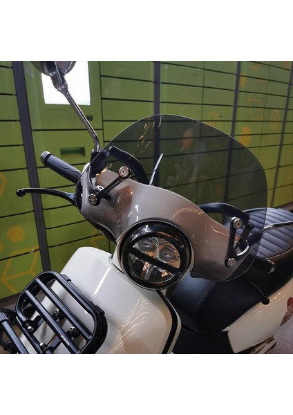 Motosiklet Ön Cam Ön Cam Rüzgar Deflektörü Rüzgar Kalkanı Honda NS125LA NS125LA (Duman Gri) (Yurt Dışından) modelleri
