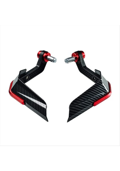 Motosiklet Sapı El Korumaları Rüzgar Koruyucu Fırça Çubuğu Dekorasyon Evrensel Kavrama Koruma Kol Gidon El Koruması Kırmızı (Yurt Dışından)