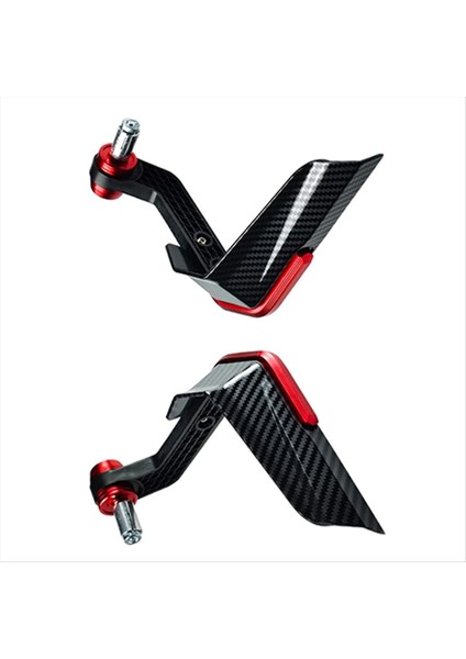 Motosiklet Sapı El Korumaları Rüzgar Koruyucu Fırça Çubuğu Dekorasyon Evrensel Kavrama Koruma Kol Gidon El Koruması Kırmızı (Yurt Dışından) modelleri