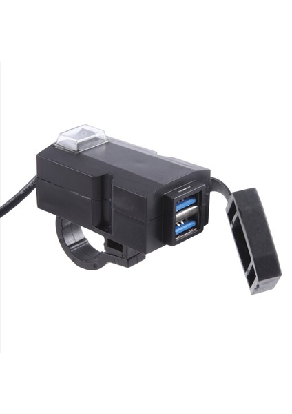 12V-24V QC3.0/3.1A Çift USB Port Su Geçirmez Motosiklet Gidon Şarj Cihazı Adaptörü Güç Kaynağı Soketi (Yurt Dışından) fırsatları