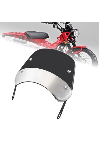 Motosiklet Ön Cam Rüzgar Deflektörü Honda CT125 Ct 125 Super Cub 2020-2021 (Siyah) (Yurt Dışından) fiyatları