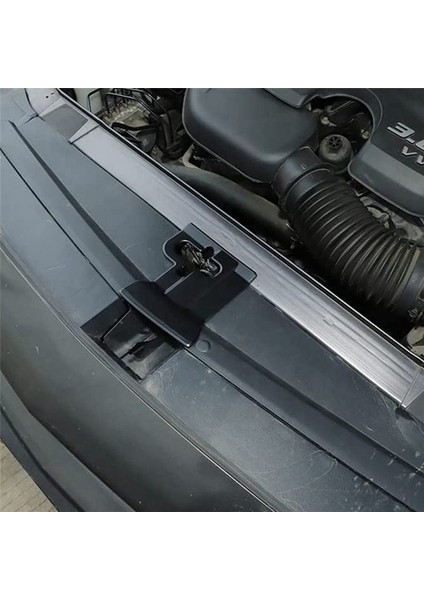 Dodge Challenger 2009-2021 Için Siyah Motor Kaput Kilit Koruma Kapağı Kaplama (Yurt Dışından)