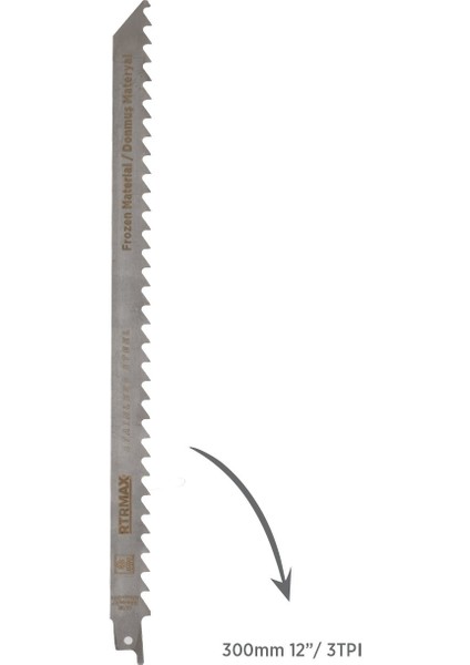 RH17670 Kemik - Buz Kesme Paslanmaz Tilki Kuyruğu - 1211K Model 300 mm - 5 Adet fırsatları