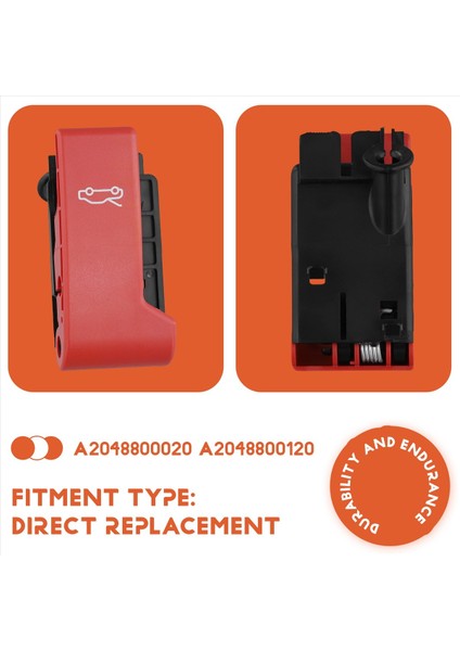 Araba Hood Mandal Salınım Çekme Kulübesi A2048800020 A2048800120 Hout Suluş Kaplık Topu Mercedes-Benz B Sınıfı W246 W242 (Yurt Dışından) modelleri