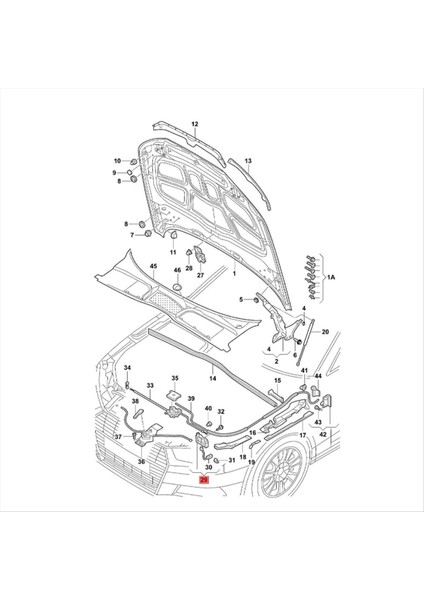 Audi A4 A5 S4 S5 Q5 8WD 823 509 Ön Alt Bonnet Hood Latc Için Başlık 8WD823509 ile Başlıklı Serbest Bırakma Kilidi Altında (Yurt Dışından) fiyatları