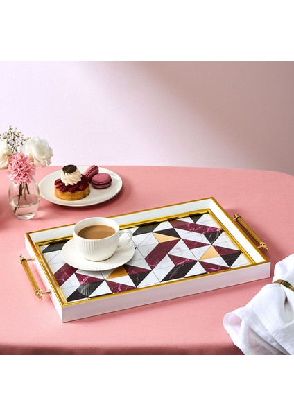 Niva Dikdörtgen Bordo Tepsi 42 cm fırsatları