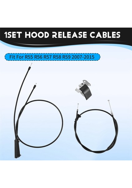 Araba Hood Serbest Bırakma Kabloları ve Tut Happisi Mini Cooper R55 R56 R57 R58 R59 2007-2015 51232751378 51237148865 51237149591 (Yurt Dışından) fırsatları