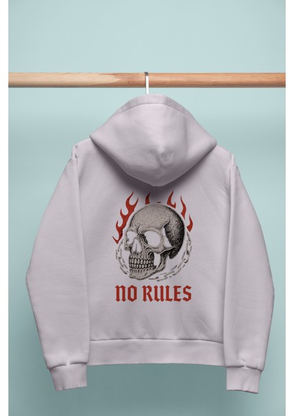 Unısex Oversıze No Rules Hoodie