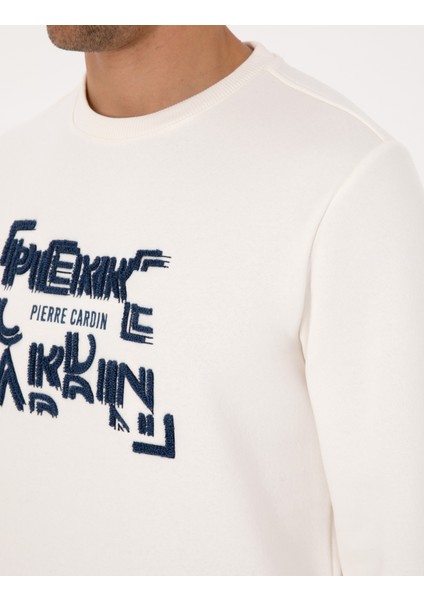 Erkek Ekru Regular Fit Sweatshirt 50313914-VR019