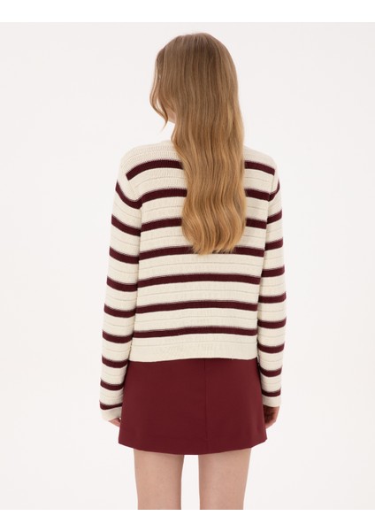 Kadın Vişne Regular Fit Triko Hırka 50310974-VR223 indirimleri