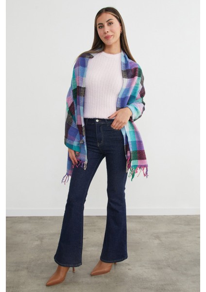 Ekose Desenli Yumuşak Dokulu Şal modelleri