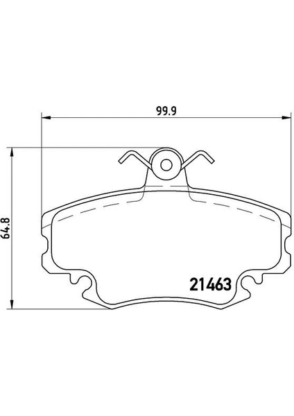 ÖN BALATA DACIA LOGAN 2004 SANDERO 2008 TWİNGO 2 2007 1.4-1.6-1.5DCI 6001547911 410602192R 7701207066