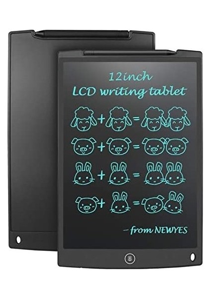 12'' Inç Tüm Çocuklar Için Digital Yazı Resim ve Çizim Tahtası fırsatları