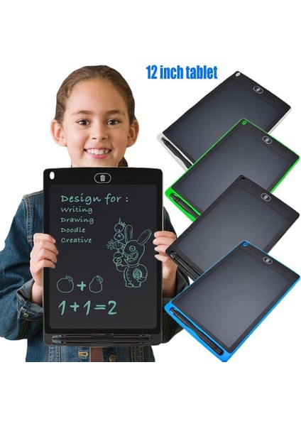 12'' Inç Tüm Çocuklar Için Digital Yazı Resim ve Çizim Tahtası