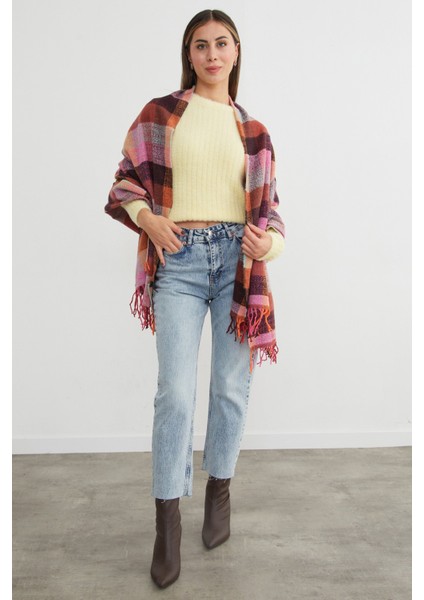 Ekose Desenli Yumuşak Dokulu Şal modelleri