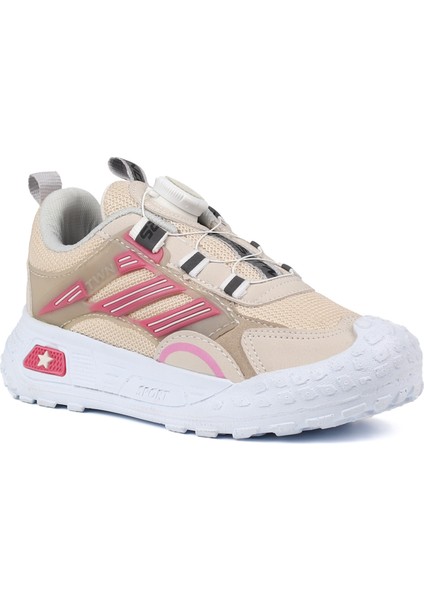 Kız Çocuk Bej Pembe Günlük Spor Ayakkabı | Rahat Yürüyüş ve Koşu Sneaker - Şık ve Dayanıklı Tasarım modelleri