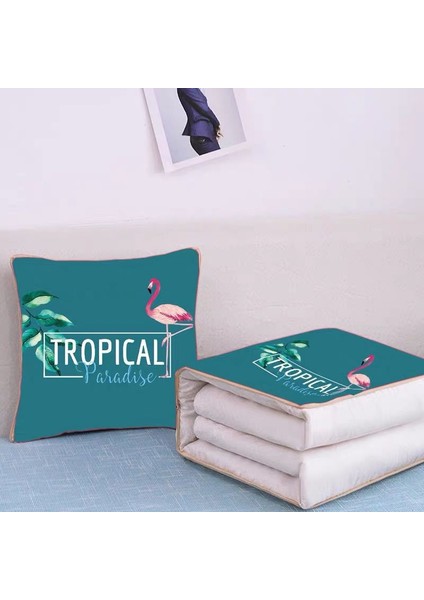 Üzerinde Logo Baskılı Ikisi Bir Arada Yastık Yorganı, Çok Fonksiyonlu Araba Kanepe Yastığı Yorganı (Yurt Dışından)