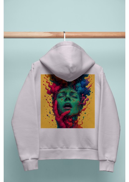 Unısex Oversıze Nuclear Echo Hoodie