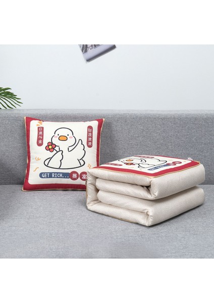 Üzerinde Logo Baskılı Ikisi Bir Arada Yastık Yorganı, Çok Fonksiyonlu Araba Kanepe Yastığı Yorganı (Yurt Dışından)