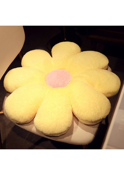 Petal Yastık, Çiçek Başucu Yastığı, Oturma Odası Kanepe Yastığı, Cumba Dekorasyonu, Ayçiçeği (Yurt Dışından)