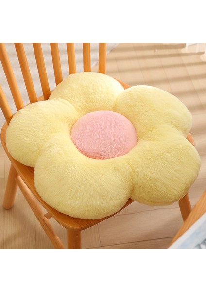 Petal Yastık, Çiçek Başucu Yastığı, Oturma Odası Kanepe Yastığı, Cumba Dekorasyonu, Ayçiçeği (Yurt Dışından)