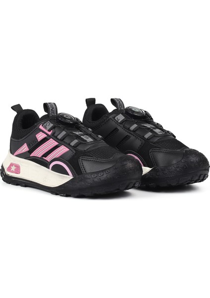 Kız Çocuk Siyah Günlük Spor Ayakkabı | Rahat Yürüyüş ve Koşu Sneaker - Şık ve Dayanıklı Tasarım