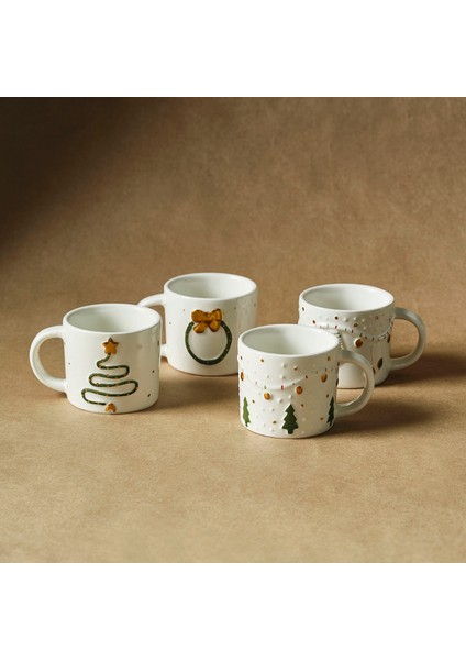 New Year Yılbaşı Bliss 4 Kişilik Kahve Fincan Takımı 100 ml fiyatları