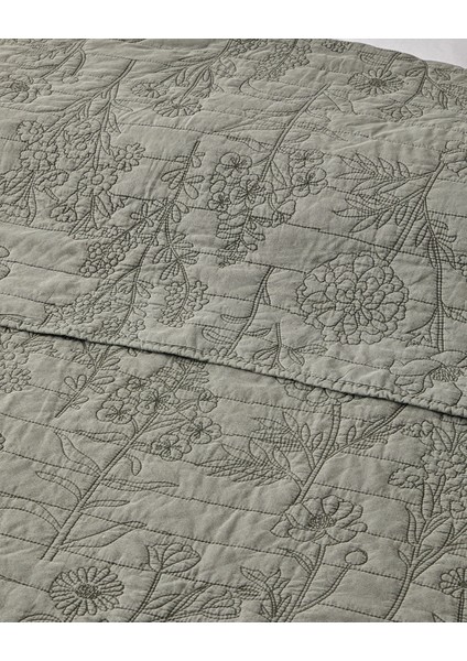 Belle Bloom Çift Kişilik Yatak Örtüsü Takımı 200X220 cm Yeşil fiyatları