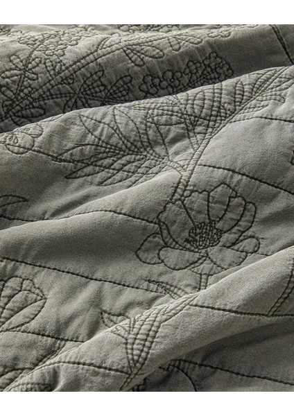 Belle Bloom Çift Kişilik Yatak Örtüsü Takımı 200X220 cm Yeşil fırsatları