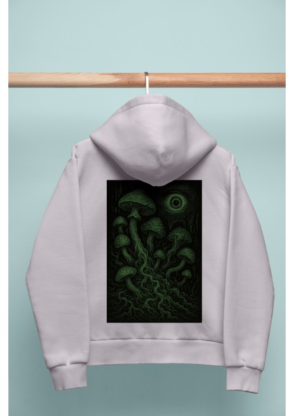 Unısex Oversıze Neon Mycelium Hoodie