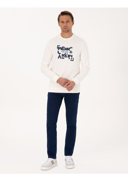 Erkek Ekru Regular Fit Sweatshirt 50313914-VR019 fırsatları