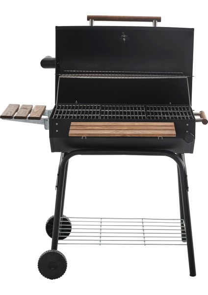 Grillord‑75 Kömürlü Barbekü (2 Adet Döküm Izgaralı) + Hediye Seti (Önlük + Kılıf + 2×2 kg Kömür) modelleri
