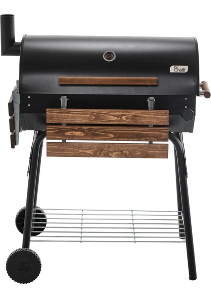 Grillord‑75 Kömürlü Barbekü (2 Adet Döküm Izgaralı) + Hediye Seti (Önlük + Kılıf + 2×2 kg Kömür) indirimleri