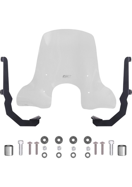 Sym Fiddle 4 2022-2024 Uyumlu Gidon Bağlantılı Elcikli Ön Cam Şeffaf 54 cm indirimleri