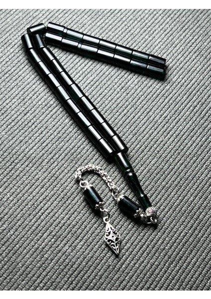 Ateş Kehribar Püsküllü Kesme Model Tesbih