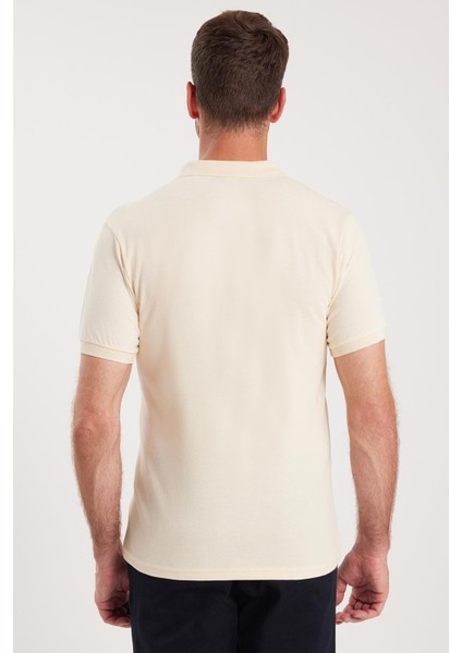 Erkek Slim Fit Dar Kesim Pamuklu Yumuşak Dokulu Serin Tutan Kumaş Düz Pike Polo Yaka Tişört