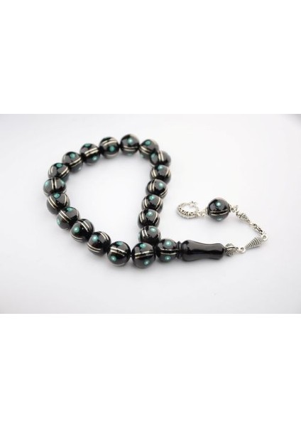 Maskot Yeşil Firuze Karpuz Işlemeli oltu Sıkma Tespih