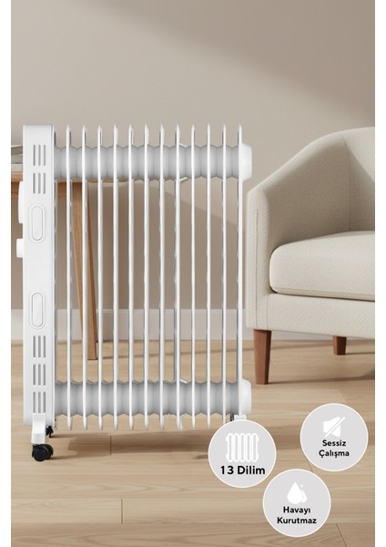 13 Dilim Beyaz Radyatör KUM1240S indirimleri