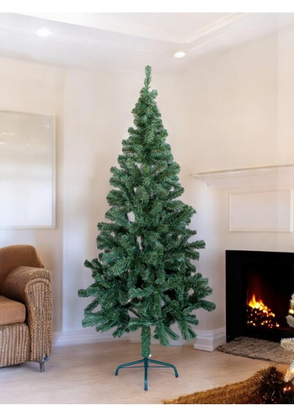 Yılbaşı Çam Ağacı | 180 cm 355 Dallı Lüks Çam Ağacı I | Metal Ayaklı Gür Dallı Noel Ağacı