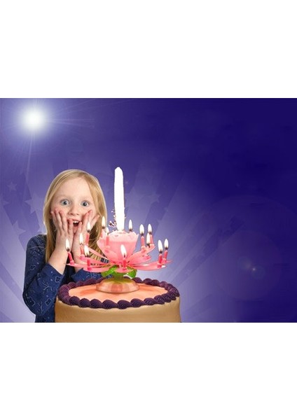 Müzikli Kendinden Açılan Sihirli Pasta Mumu modelleri