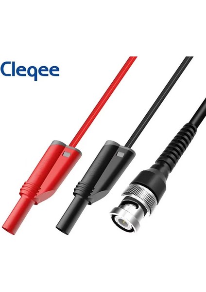 P1010 180 Derece Test Probu Bnc/ Kırmızı-Siyah Korumalı Banan 1,2mt Kablo