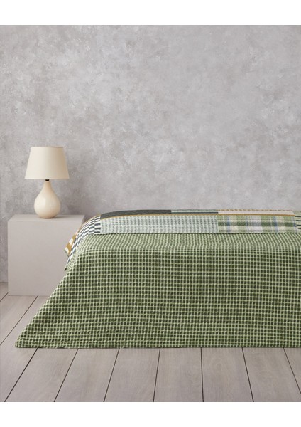 Strada Grid Tek Kişilik Çok Amaçlı Örtü 160X220 cm Yeşil fiyatları