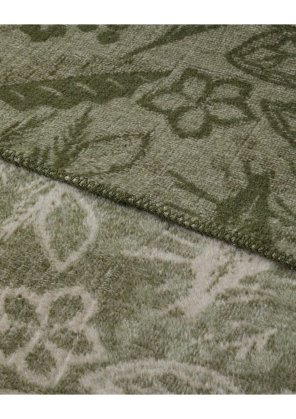 Floral Art Pamuklu Tek Kişilik Battaniye 150X200 cm Açık Yeşil modelleri