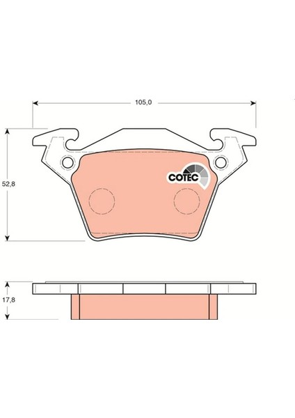 FREN BALATASI ARKA MERCEDES VITO W638 1996-2003 A0034200220