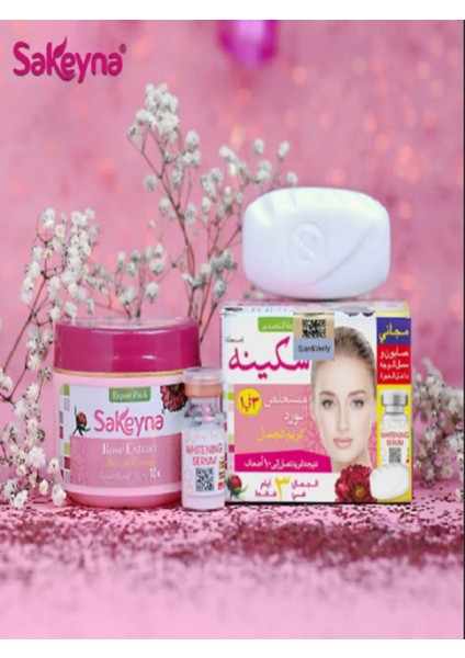 Gül Özlü Güzellik Kremi + Serum ve Sabun Set Yaşlanma Karşıtı ve Beyazlatıcı Krem fırsatları