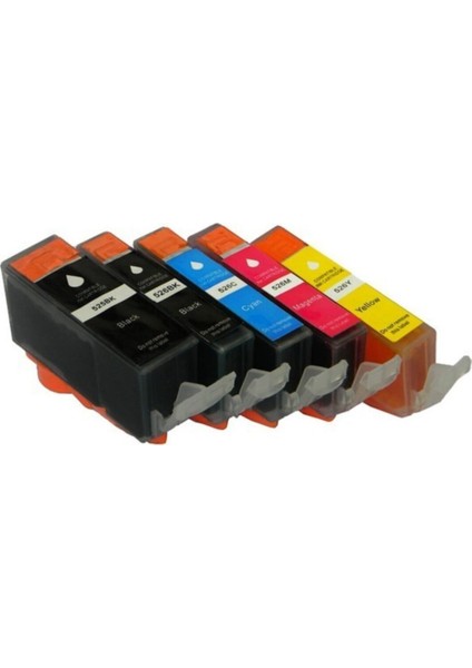 Canon MG6150/MG6250/MG8150 Uyumlu Muadil Kartuş Seti 5 Renk