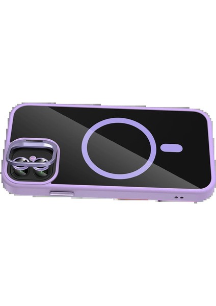 CPT16 Apple iPhone 11 Remim Lensli Magsafe Standlı Kapak - Lila indirimleri