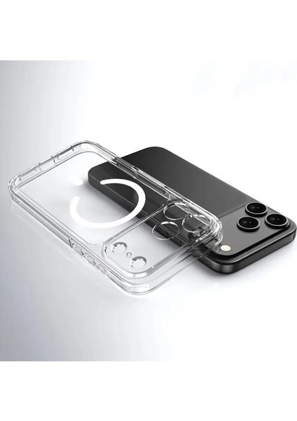 Apple iPhone 17 Pro Uyumlu Kılıf Zebana Sararmaz Clearmag Kılıf (M-Safe Uyumlu) Şeffaf indirimleri